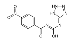 4-nitro-N-(2H-tetrazol-5-ylcarbamoyl)benzamide结构式