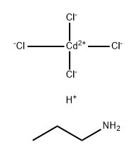Cadmate(2-), tetrachloro-, (T-4)-, hydrogen, compd. with 1-propanamine (1:2:2)结构式