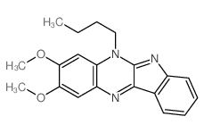 5-butyl-2,3-dimethoxyindolo[2,3-b]quinoxaline Structure