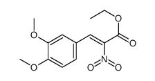 ethyl 3-(3,4-dimethoxyphenyl)-2-nitroprop-2-enoate结构式