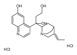 (3Z)-9-(2-Hydroxyethyl)-1',3-didehydro-1',11-dihydrocinchonan-6', 9-diol dihydrochloride结构式