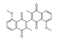 8,8'-dimethoxy-3,3'-dimethyl[2,2'-binaphthalene]-1,1',4,4'-tetrone结构式