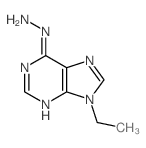 (9-ethylpurin-6-yl)hydrazine结构式