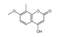 4-hydroxy-7-methoxy-8-methylchromen-2-one Structure