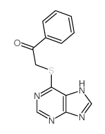 1-phenyl-2-(7H-purin-6-ylsulfanyl)ethanone结构式