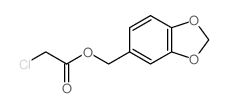 Acetic acid, 2-chloro-,1,3-benzodioxol-5-ylmethyl ester结构式