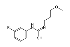 1-(3-fluorophenyl)-3-(3-methoxypropyl)thiourea Structure