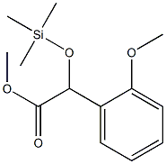 2-Methoxy-α-(trimethylsiloxy)benzeneacetic acid methyl ester Structure