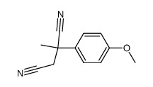 α-Methyl-α-[4-methoxy-phenyl]-bernsteinsaeuredinitril Structure