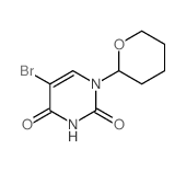 2,4(1H,3H)-Pyrimidinedione, 5-bromo-1-(tetrahydro-2H-pyran-2-yl)- Structure