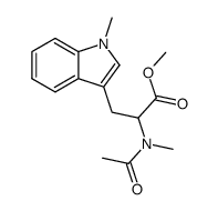 Nα-Acetyl-N(1),Nα-dimethyl-tryptophanmethylester Structure