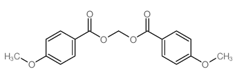 (4-methoxybenzoyl)oxymethyl 4-methoxybenzoate Structure
