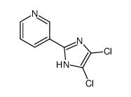 3-(4,5-dichloro-1H-imidazol-2-yl)-pyridine结构式