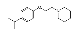 1-[2-(4-propan-2-ylphenoxy)ethyl]piperidine Structure