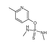 O-(6-methyl-3-pyridinyl) N,N'-dimethylphosphorodiamidothioate结构式