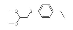 1-(2,2-Dimethoxyethylsulfanyl)-4-ethylbenzene结构式