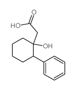 Cyclohexaneacetic acid, 1-hydroxy-2-phenyl- Structure