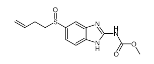 [5-(but-3-ene-1-sulfinyl)-1(3)H-benzoimidazol-2-yl]-carbamic acid methyl ester结构式