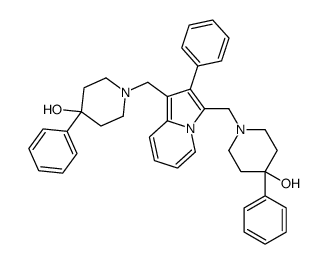 1,1'-[(2-Phenyl-1,3-indolizinediyl)bis(methylene)]bis(4-phenyl-4-piperidinol) Structure