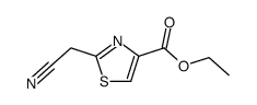 2-cyanomethyl-thiazole-4-carboxylic acid ethyl ester结构式