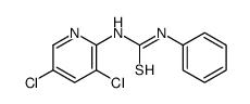 1-(3,5-dichloropyridin-2-yl)-3-phenylthiourea结构式