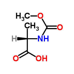 N-Methoxycarbonyl-L-alanine structure