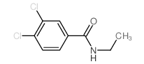3,4-dichloro-N-ethyl-benzamide结构式
