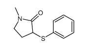 1-methyl-3-phenylsulfanylpyrrolidin-2-one Structure