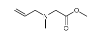 methyl 2-(allyl(methyl)amino)acetate结构式