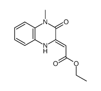 2-ethoxycarbonylmethylene-4-methyl-3-oxo-1,2,3,4-tetrahydroquinoxaline Structure