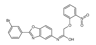 N-[2-(3-bromophenyl)-1,3-benzoxazol-5-yl]-2-(2-nitrophenoxy)acetamide Structure