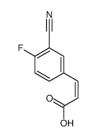 3-(3-cyano-4-fluorophenyl)prop-2-enoic acid Structure