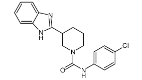 1-Piperidinecarboxamide,3-(1H-benzimidazol-2-yl)-N-(4-chlorophenyl)-(9CI)结构式