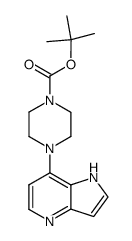 4-(1H-Pyrrolo[3,2-b]pyridin-7-yl)-piperazine-1-carboxylic acid tert-butyl ester结构式