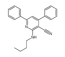 2-(butylamino)-4,6-diphenylpyridine-3-carbonitrile Structure