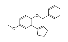 2-(cyclopenten-1-yl)-4-methoxy-1-phenylmethoxybenzene结构式