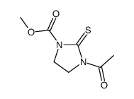 methyl 3-acetyl-2-sulfanylideneimidazolidine-1-carboxylate结构式