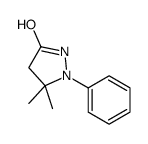 5,5-dimethyl-1-phenylpyrazolidin-3-one结构式