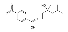 3,5-dimethylhexan-3-ol,4-nitrobenzoic acid Structure