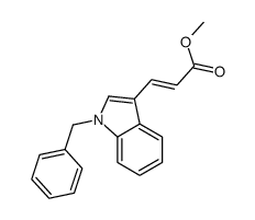 methyl 3-(1-benzylindol-3-yl)prop-2-enoate结构式