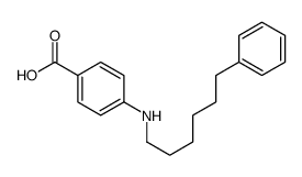 4-(6-phenylhexylamino)benzoic acid结构式