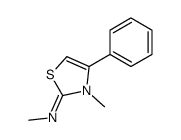 N,3-dimethyl-4-phenyl-1,3-thiazol-2-imine Structure
