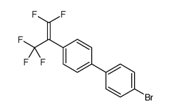 1-bromo-4-[4-(1,1,3,3,3-pentafluoroprop-1-en-2-yl)phenyl]benzene结构式