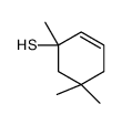 1,5,5-trimethylcyclohex-2-ene-1-thiol Structure