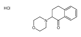 2-morpholin-4-yl-3,4-dihydro-2H-naphthalen-1-one,hydrochloride Structure