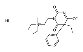 diethyl[2-(5-ethylhexahydro-2,4,6-trioxo-5-phenylpyrimidin-2-yl)ethyl]methylammonium iodide结构式