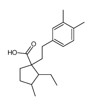 1-[β-3,4-Dimethylphenylaethyl)-2-aethyl-3-methyl-cyclopentan-1-carbonsaeure结构式