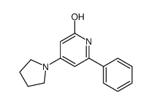 6-phenyl-4-pyrrolidin-1-yl-1H-pyridin-2-one结构式