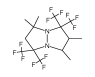 2,3,7,7-tetramethyl-1,1,5,5-tetrakis-trifluoromethyl-tetrahydro-pyrazolo[1,2-a]pyrazole Structure