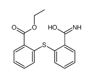 ethyl 2-(2-carbamoylphenyl)sulfanylbenzoate Structure